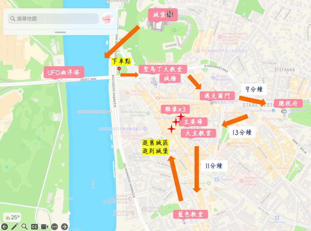 斯洛伐克布拉提斯拉瓦Bratislava一日遊景點路線建議