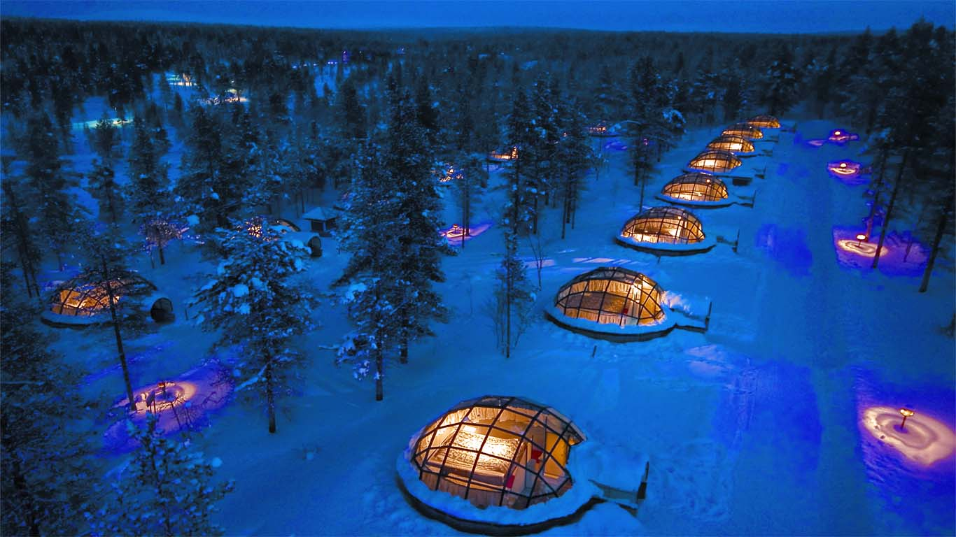 芬蘭拉普蘭區羅瓦涅米住宿卡克斯勞特恩度假村 Kakslauttanen Arctic Resort